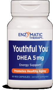 Youthful You DHEA 5mg (60 veg caps)* Enzymatic Therapy